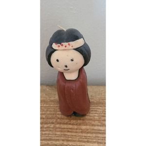 Vintage Gurley Thanksgiving Native American Indian Candle